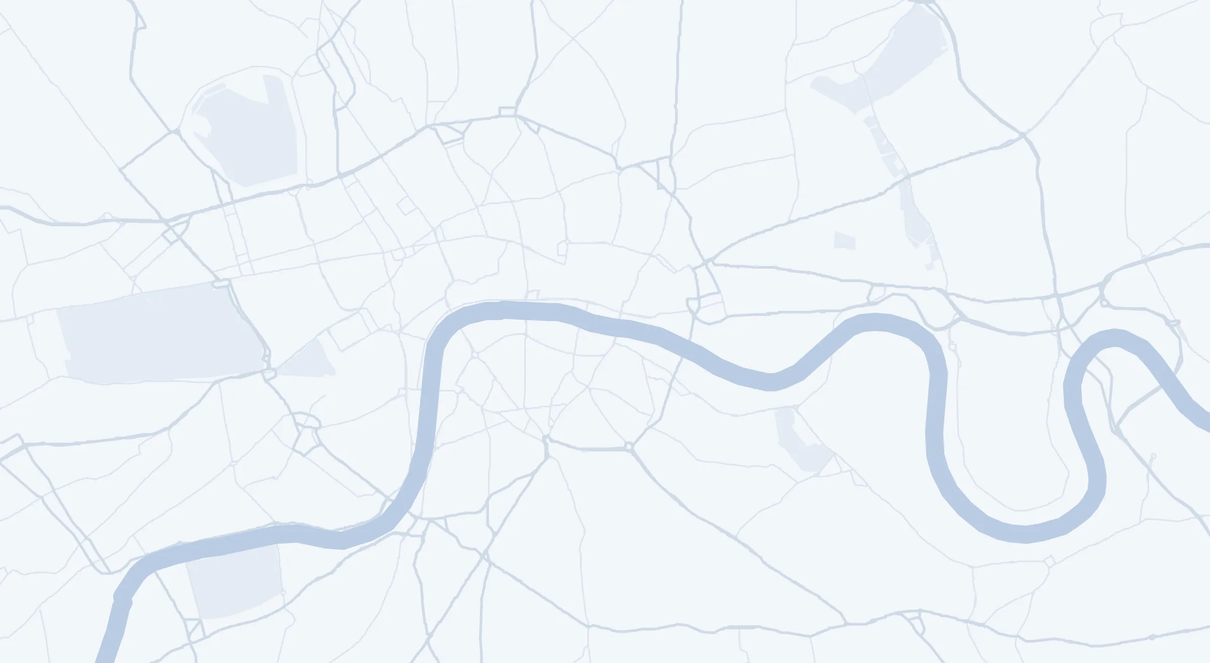 Map of central London showing UNTIL Canary Wharf and UNTIL Marylebone
